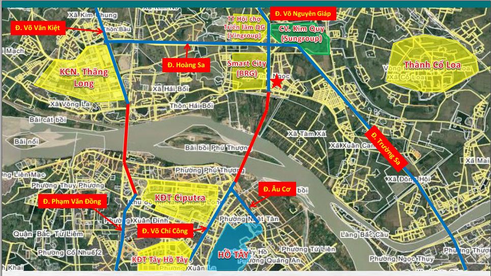 Liên kết vị trí đắc địa của Intracom Vĩnh Ngọc