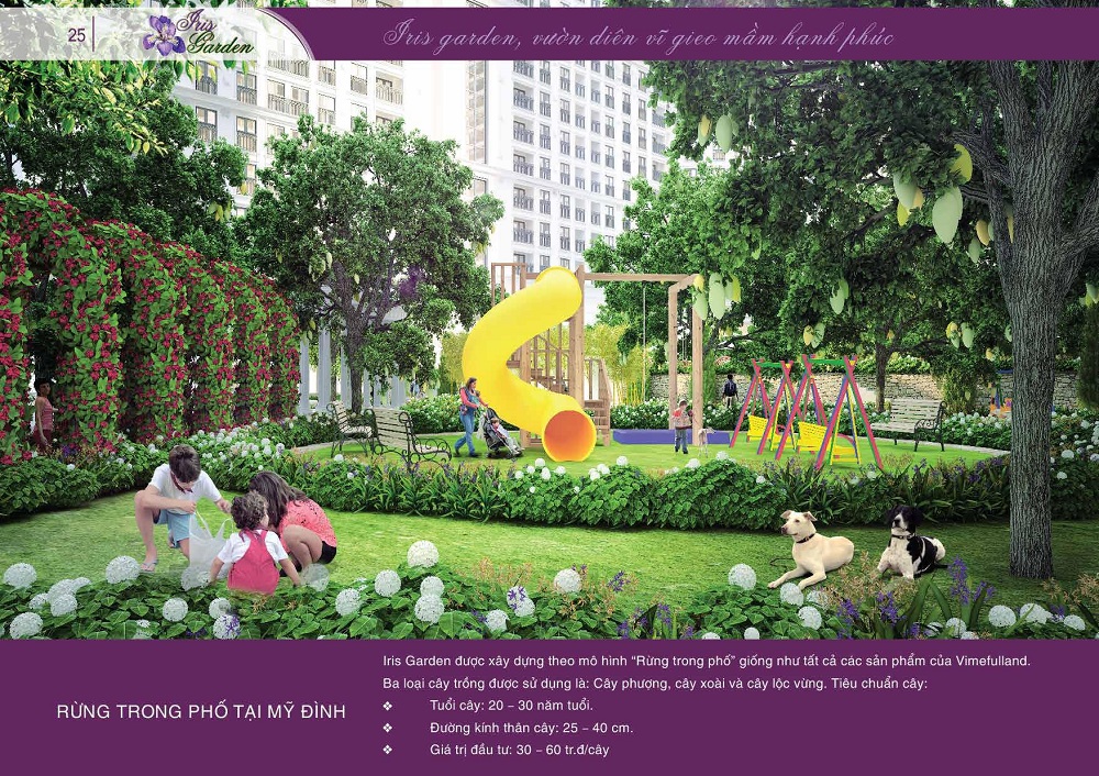 Khu rừng trong phố tại Iris Garden