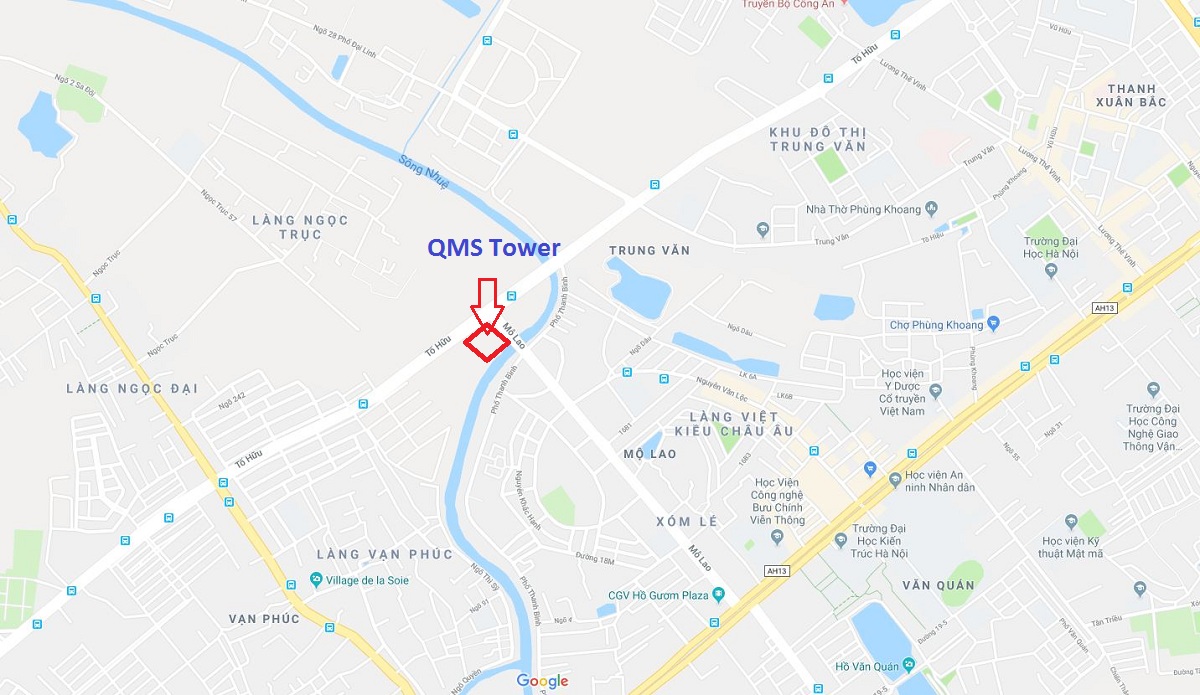 Vị trí chung cư QMS Tower