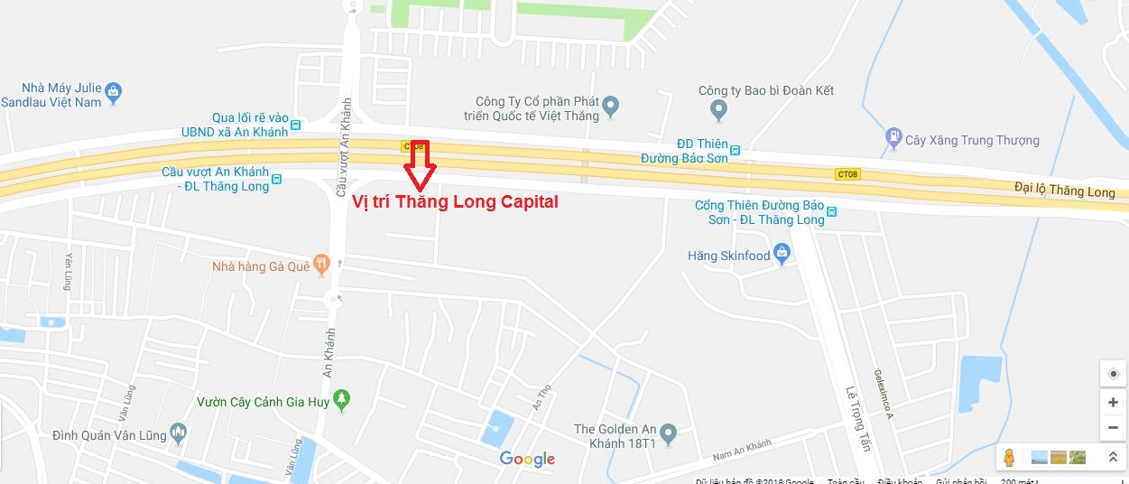 Vị trí chung cư Thăng Long Capital